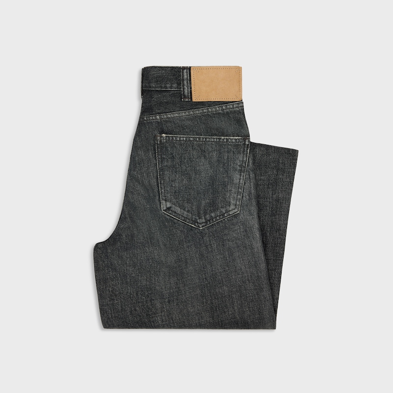 kitty jeans in black ice rinse wash denim