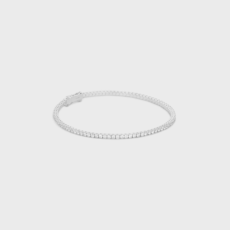 tennis bracelet in white gold and diamonds