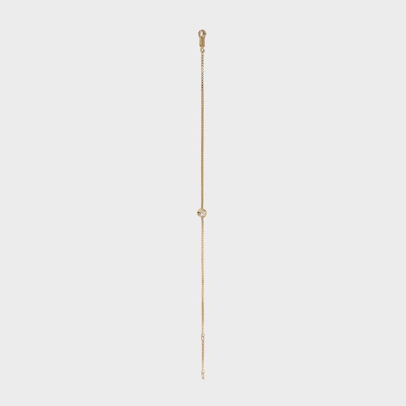celine sentimental brillant bracelet in yellow gold and diamond
