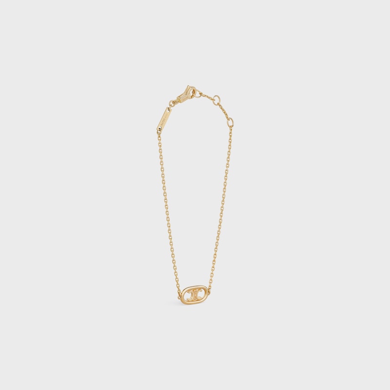 maillon triomphe bracelet in yellow gold