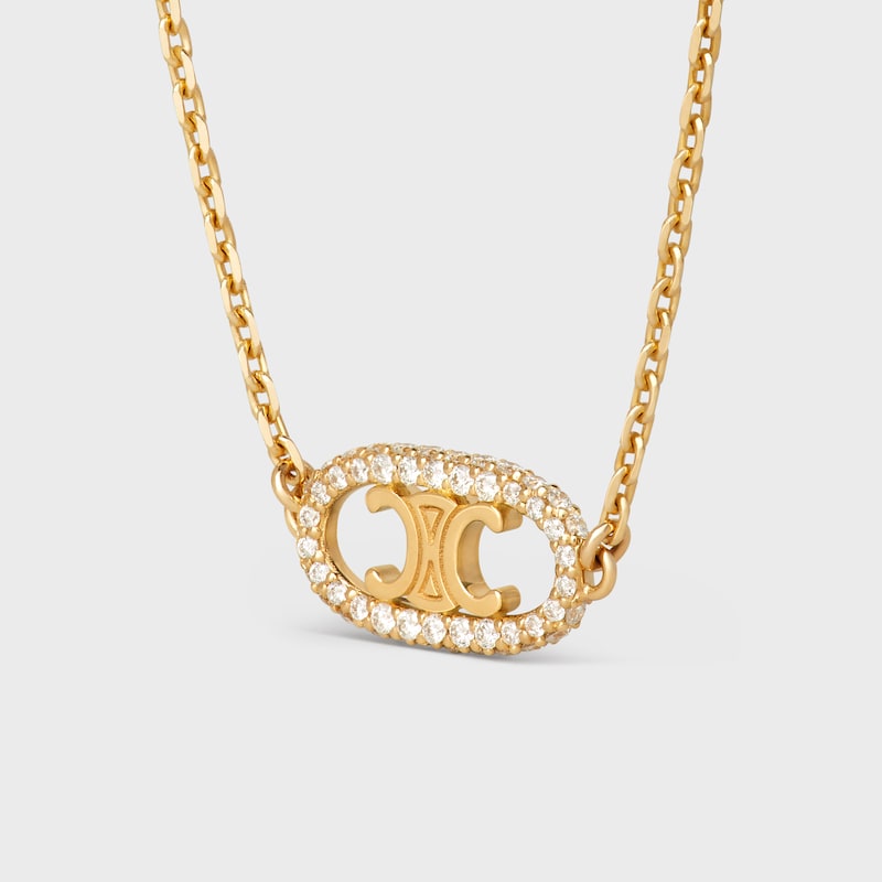 maillon triomphe bracelet in yellow gold and diamonds