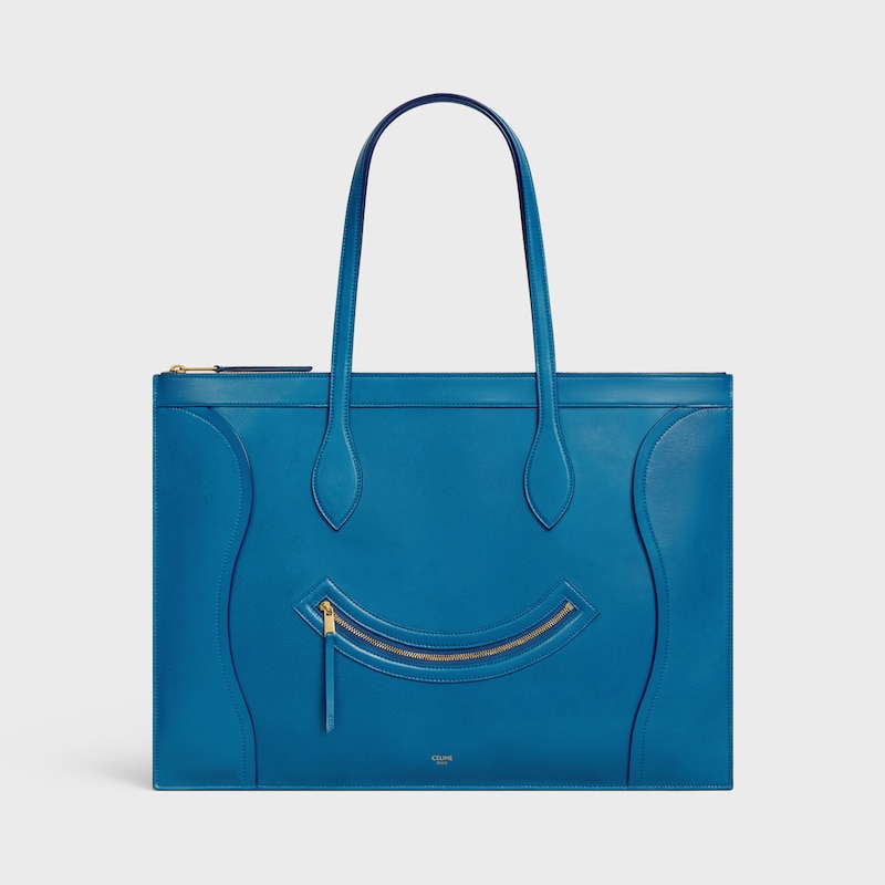 flat cabas new luggage in glossy calfskin