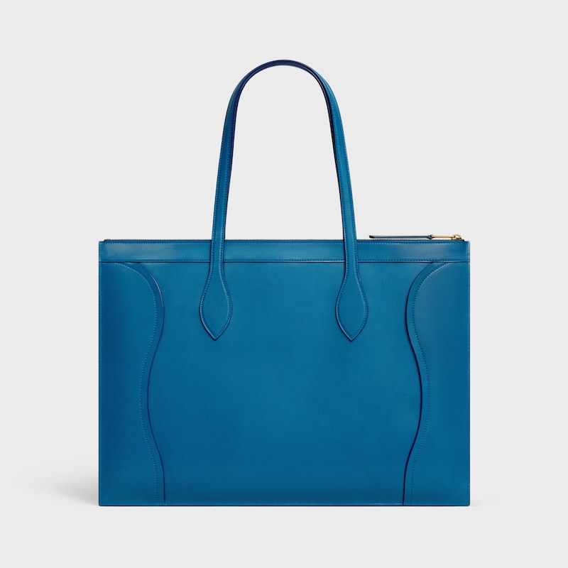 flat cabas new luggage in glossy calfskin