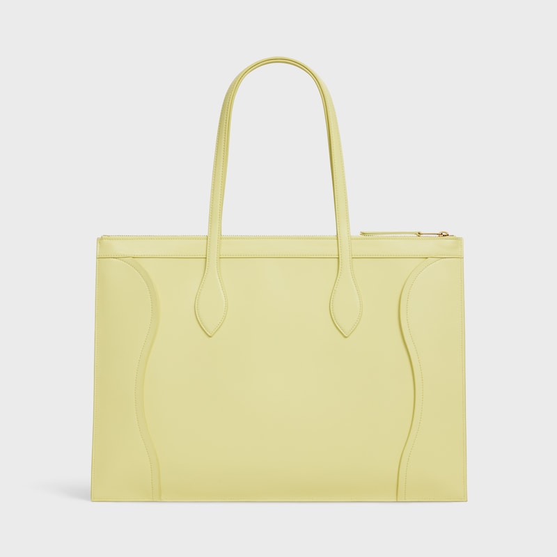 flat cabas new luggage in glossy calfskin