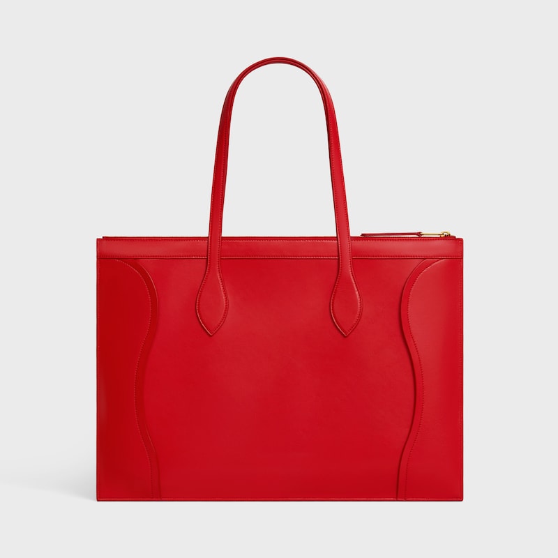 flat cabas new luggage in glossy calfskin