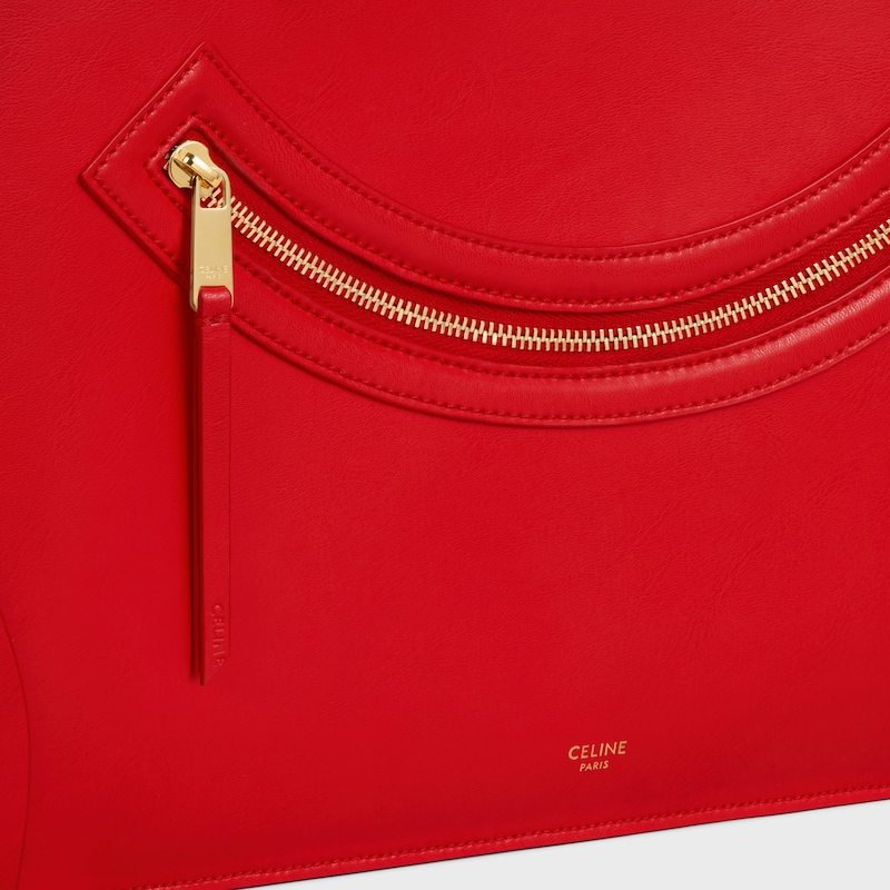 flat cabas new luggage in glossy calfskin