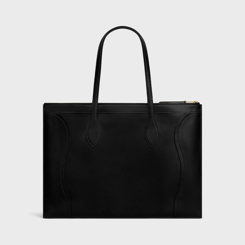 flat cabas new luggage in glossy calfskin