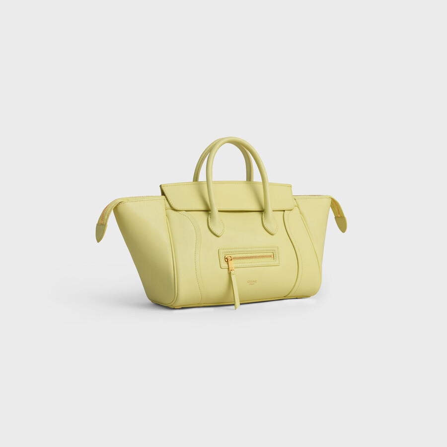 small new luggage in supple shiny lambskin