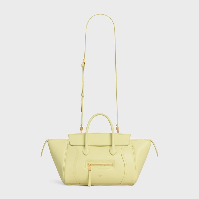 small new luggage in supple shiny lambskin