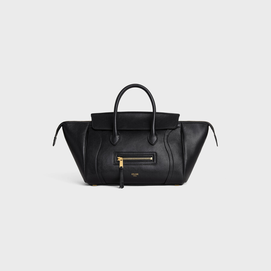 small new luggage in supple shiny lambskin