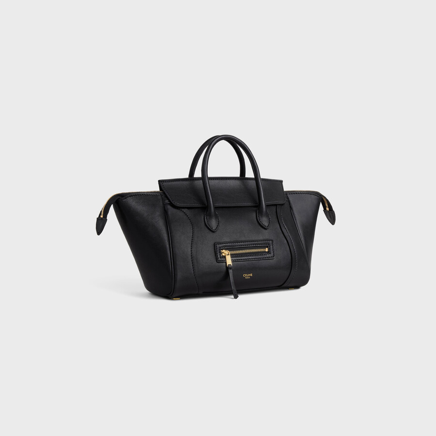 small new luggage in supple shiny lambskin
