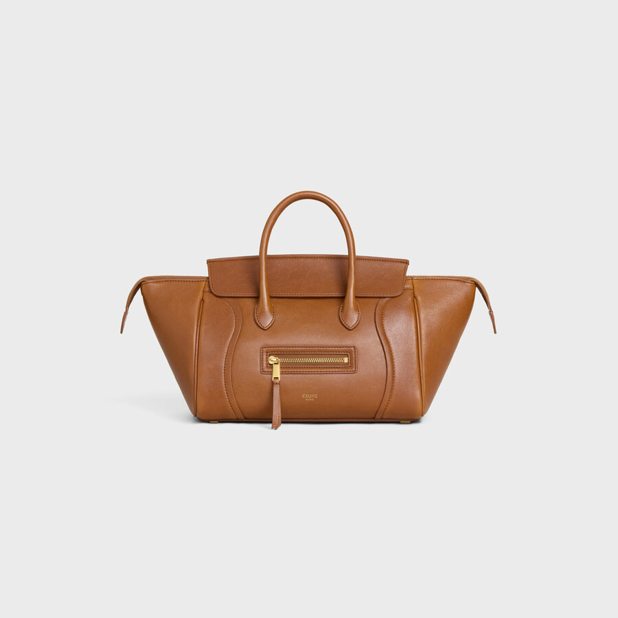 small new luggage in supple shiny lambskin
