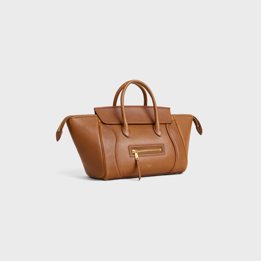 small new luggage in supple shiny lambskin