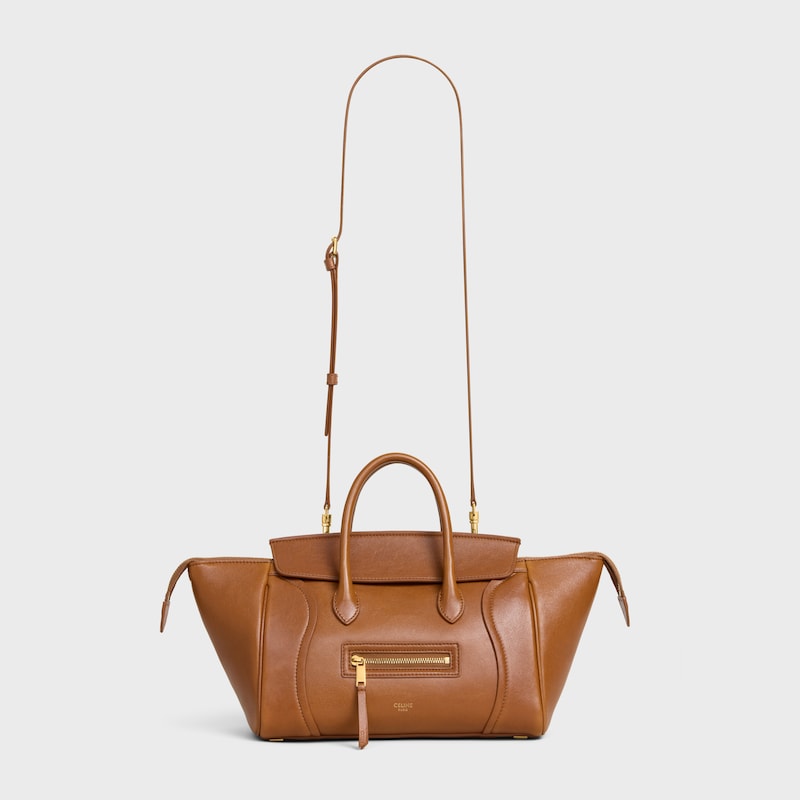 small new luggage in supple shiny lambskin