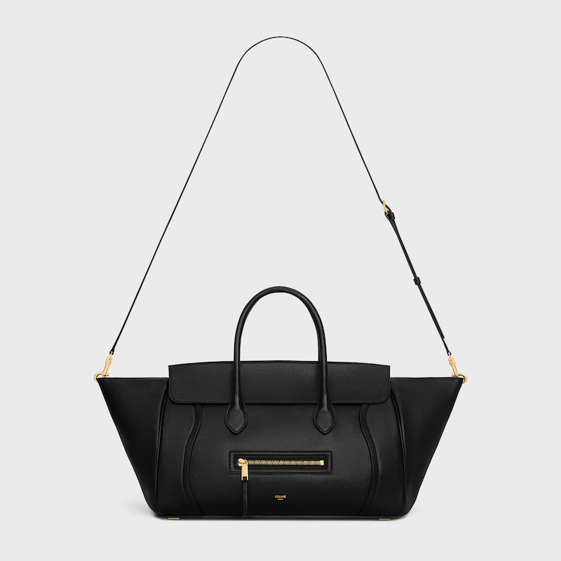 medium new luggage in supple shiny lambskin