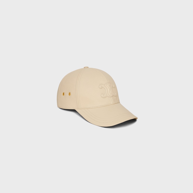 triomphe baseball cap in calfskin