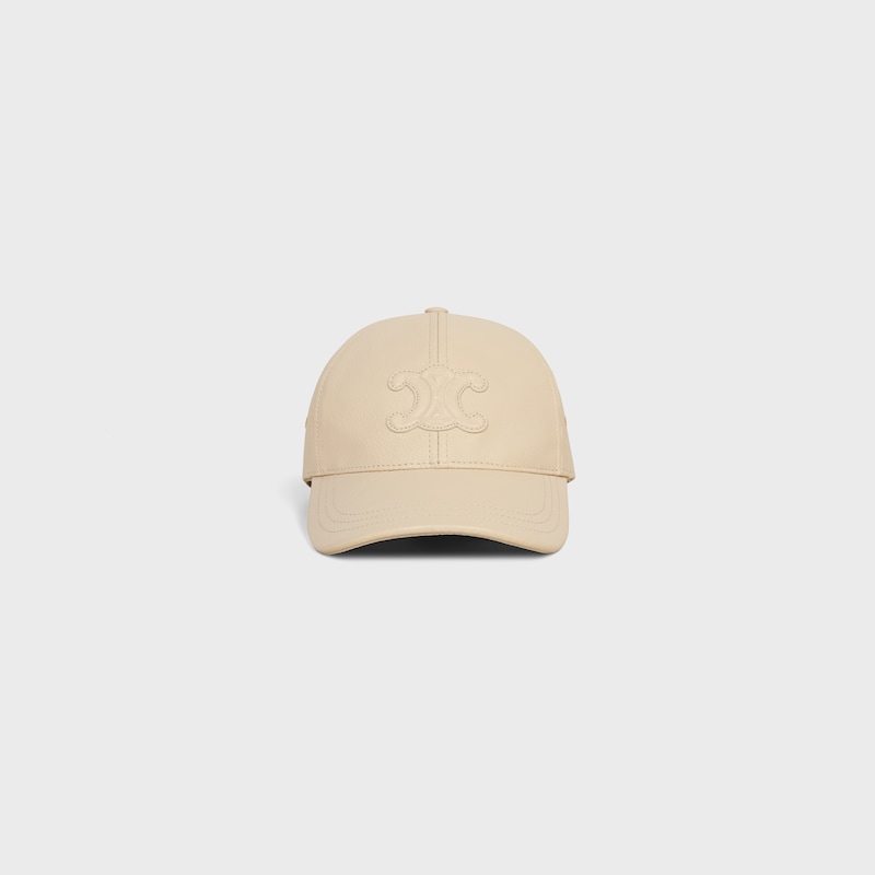 triomphe baseball cap in calfskin