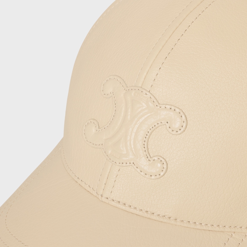 triomphe baseball cap in calfskin
