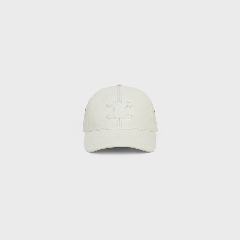 triomphe baseball cap in calfskin