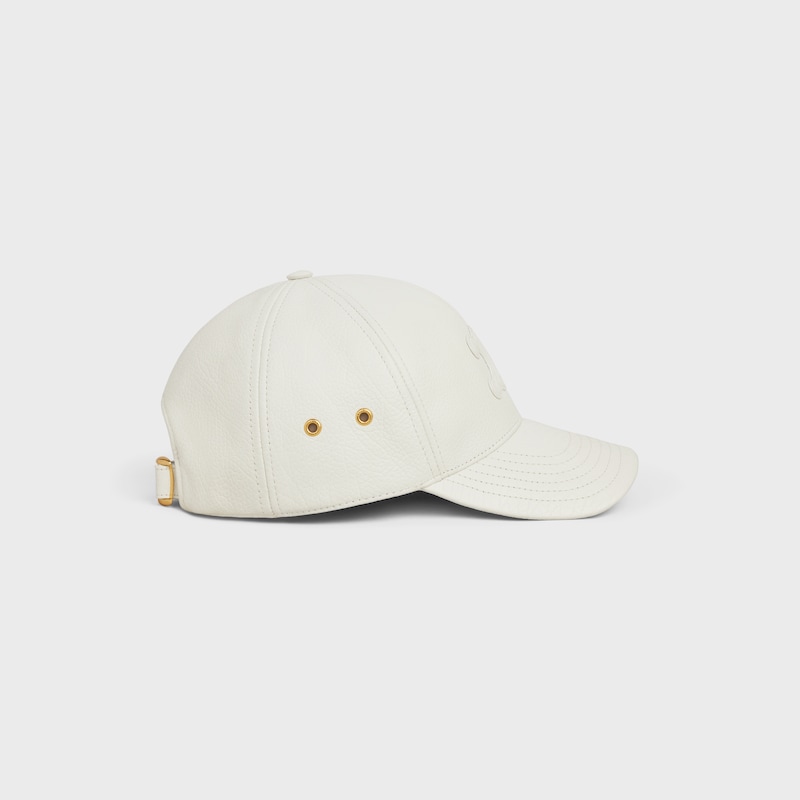 triomphe baseball cap in calfskin