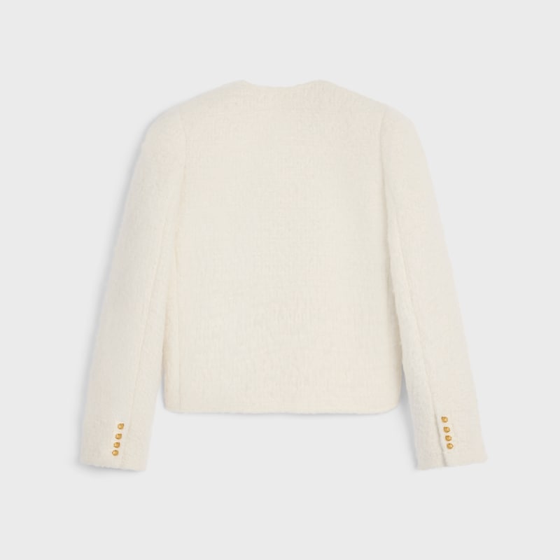 icone jacket in cashmere and wool natteacute