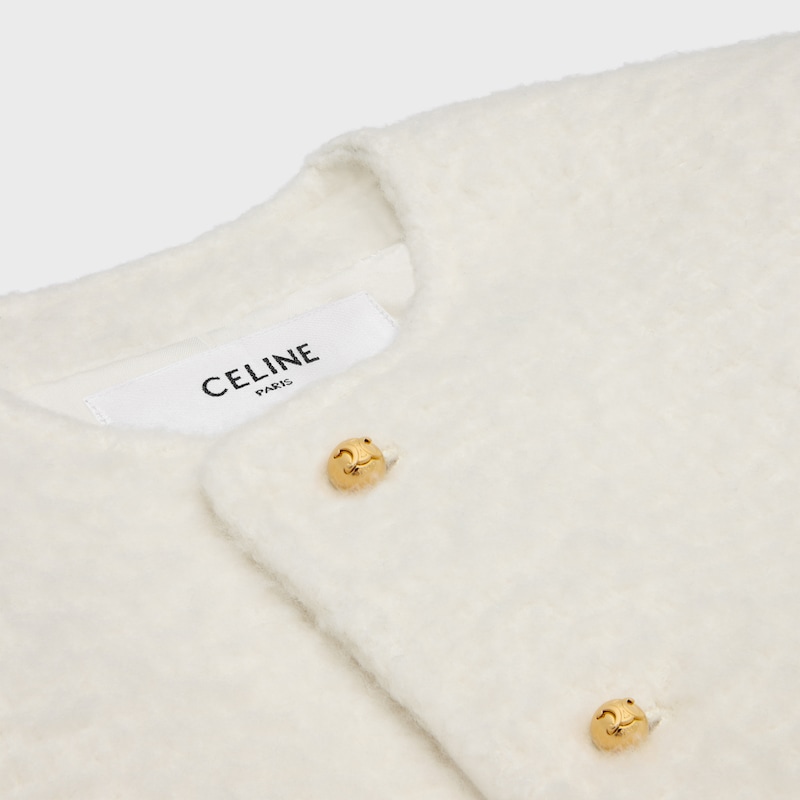 icone jacket in cashmere and wool natteacute