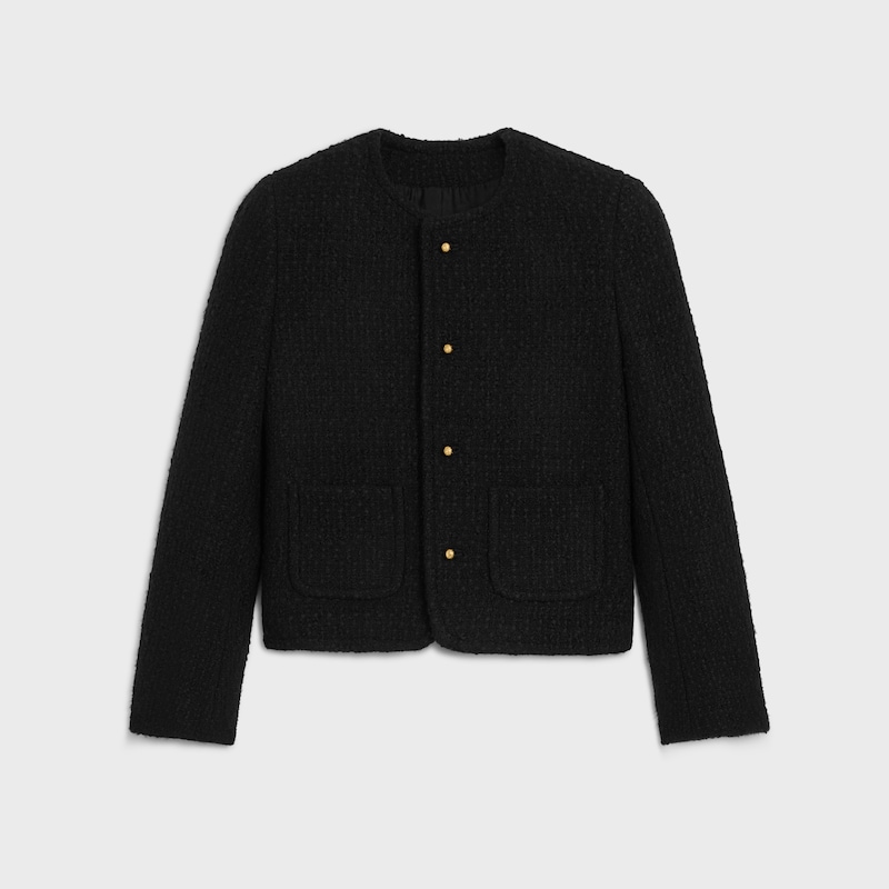 icone jacket in wool natteacute