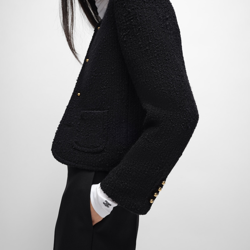 icone jacket in wool natteacute