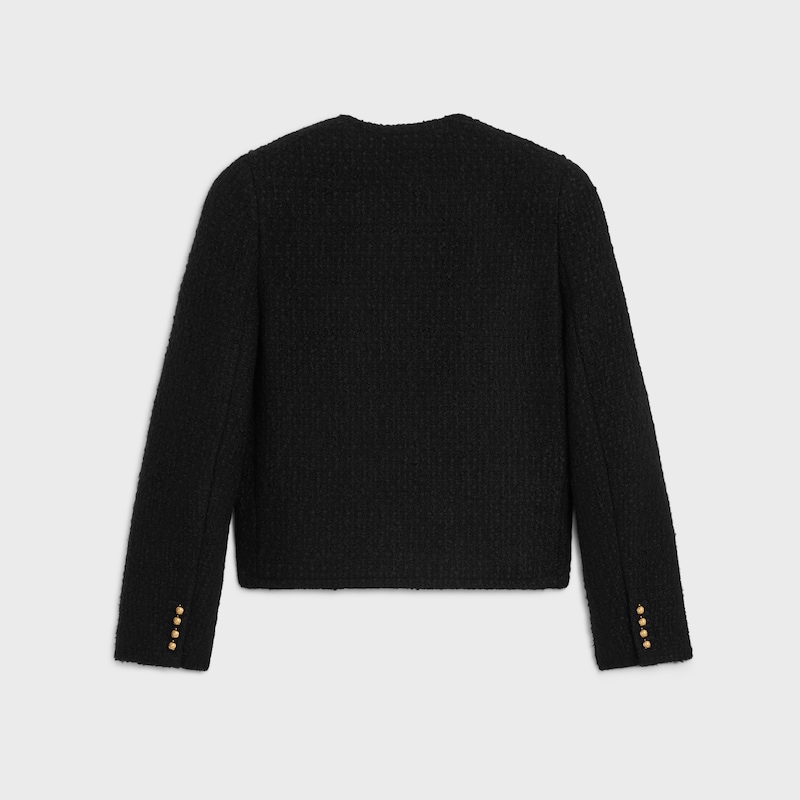 icone jacket in wool natteacute