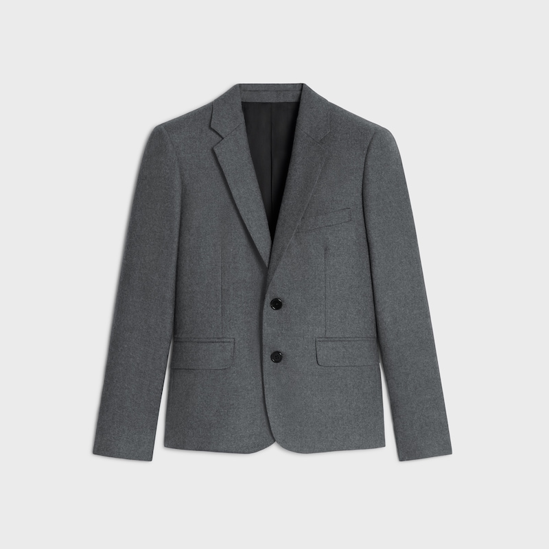 campbell jacket in flannel twill