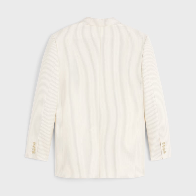 jude jacket in lightweight striped wool