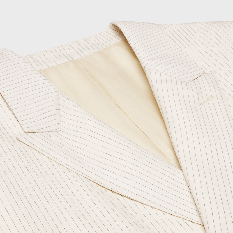 jude jacket in lightweight striped wool