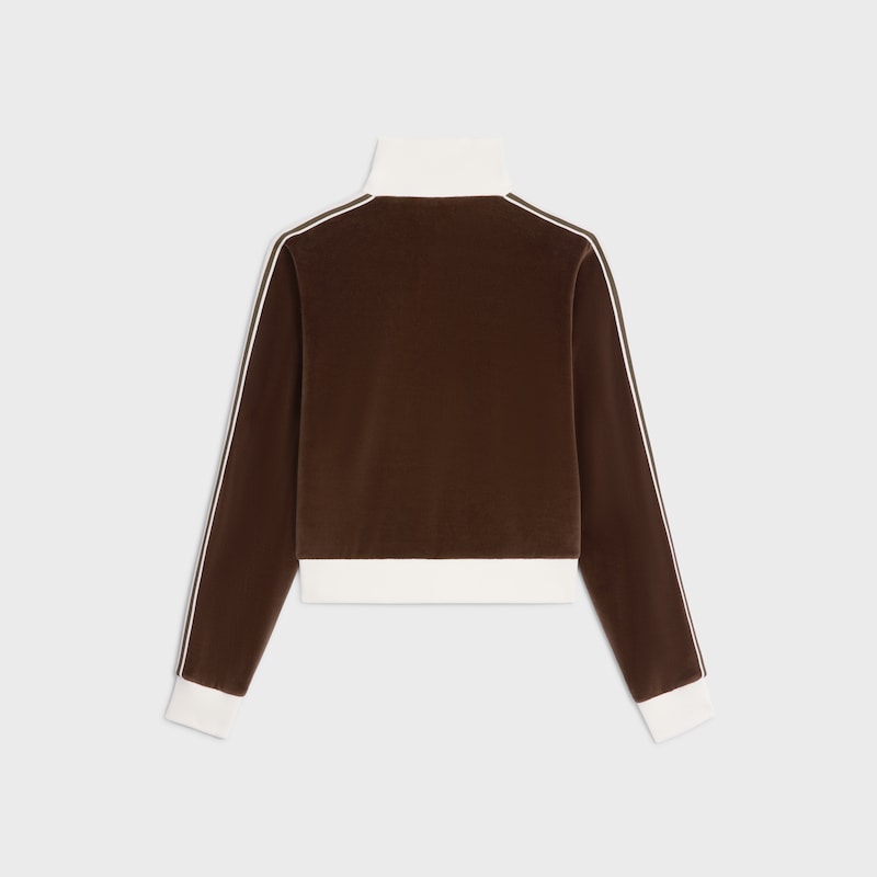 tracksuit jacket in velvet jersey