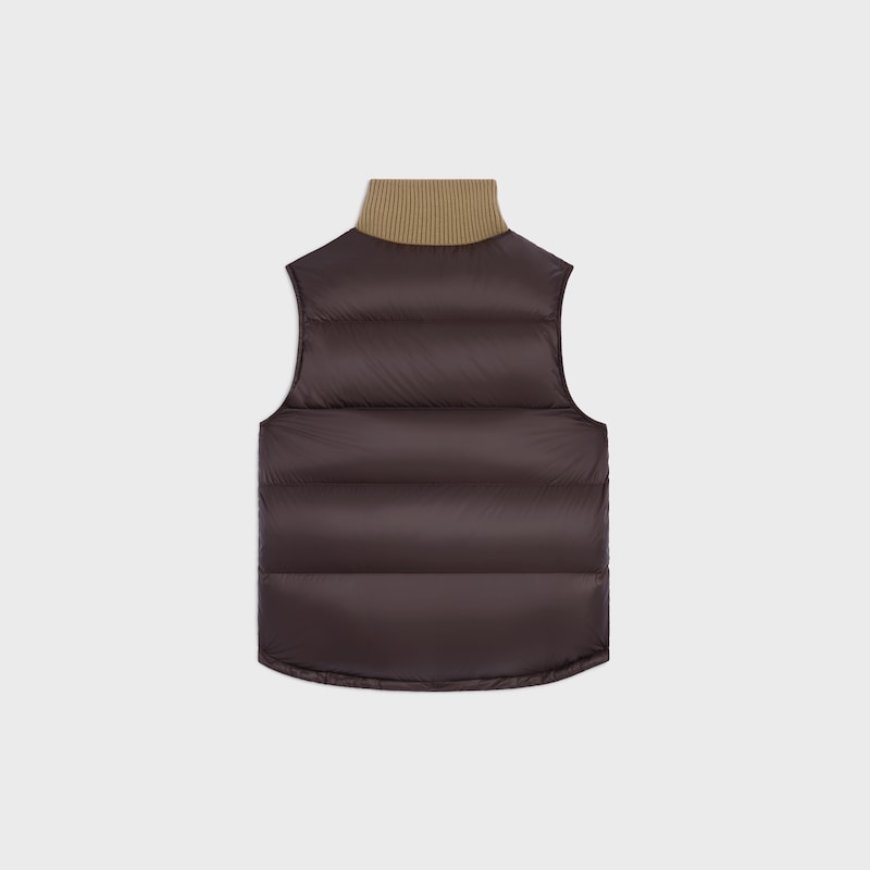 sleeveless puffer jacket in light nylon