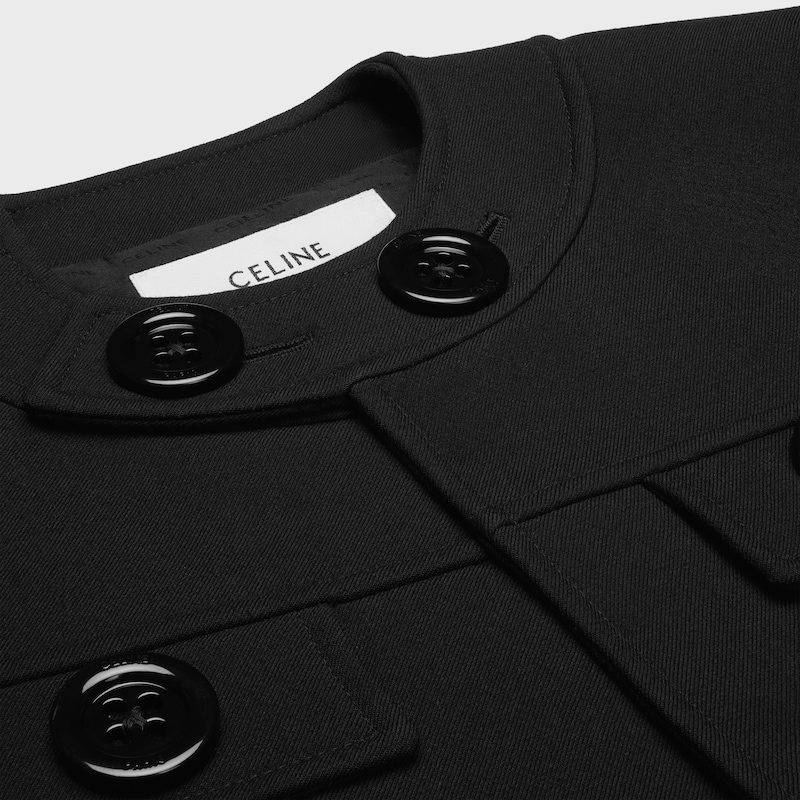 brompton jacket in gauffered double wool