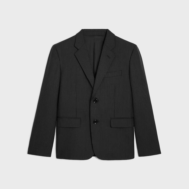 sorbonne jacket in striped wool