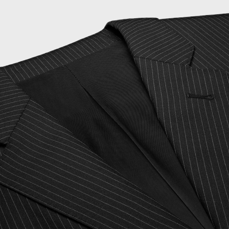 sorbonne jacket in striped wool