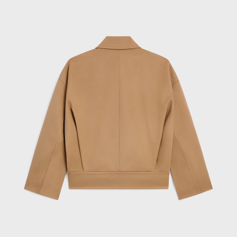jacket in cotton wool gabardine