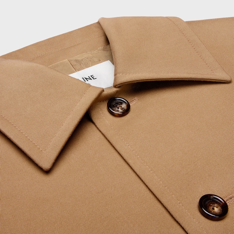 jacket in cotton wool gabardine