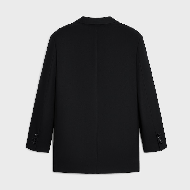 tailored jacket in cashmere flannel