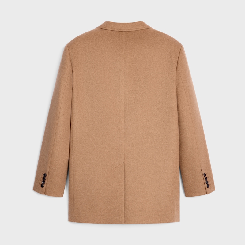 tailored jacket in cashmere flannel