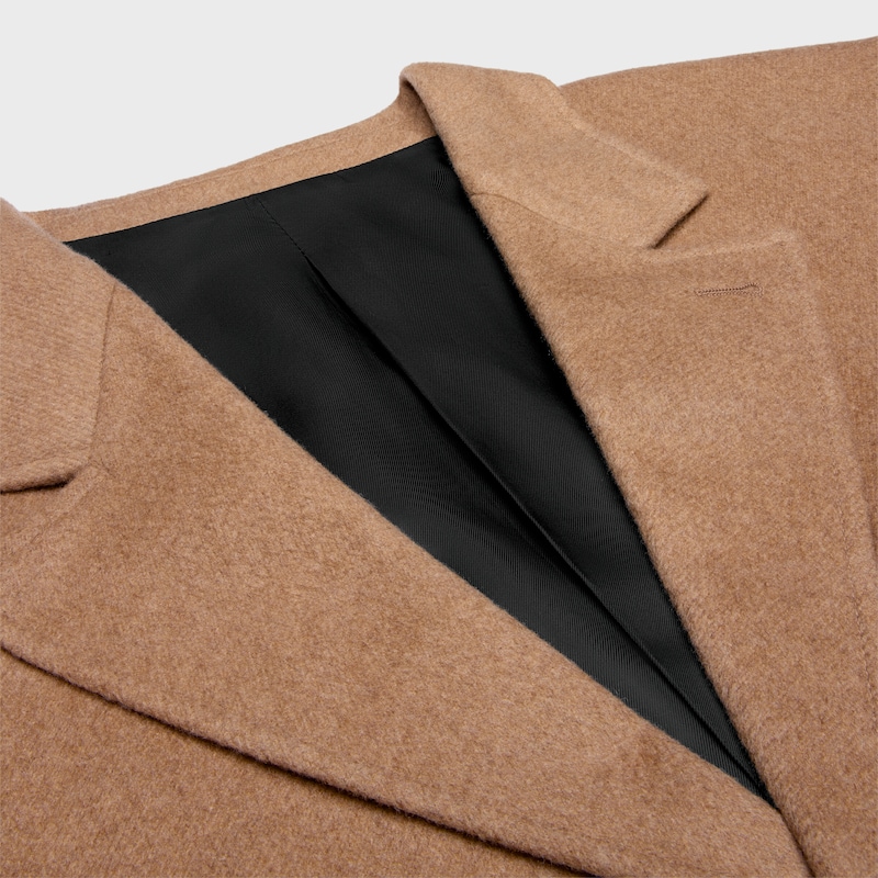 tailored jacket in cashmere flannel