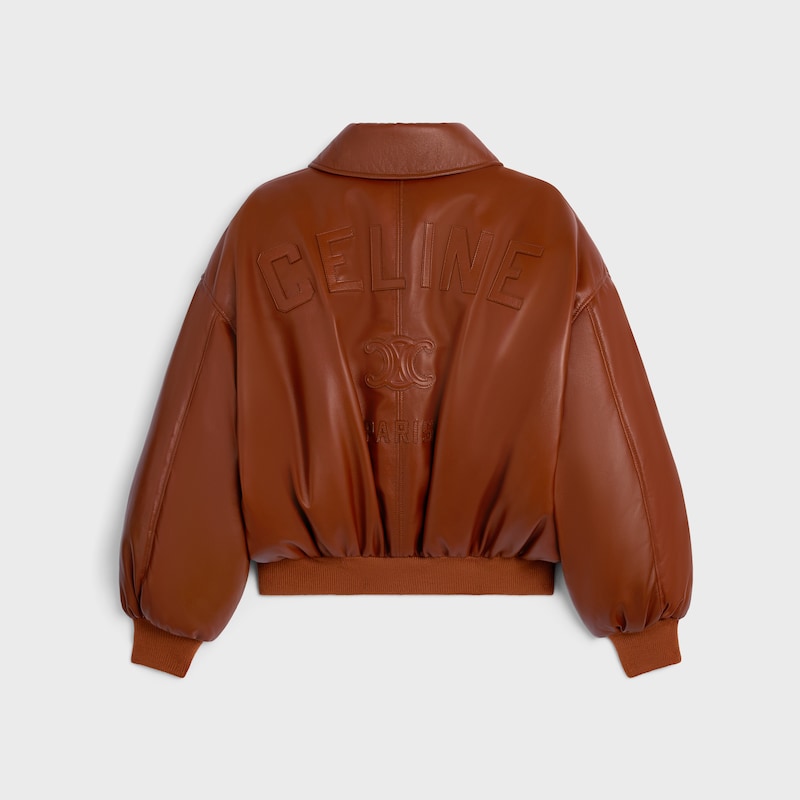 bomber jacket in soft lambskin