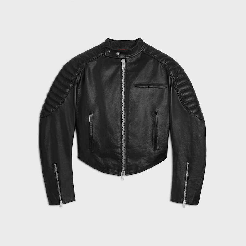 racer jacket in calfskin