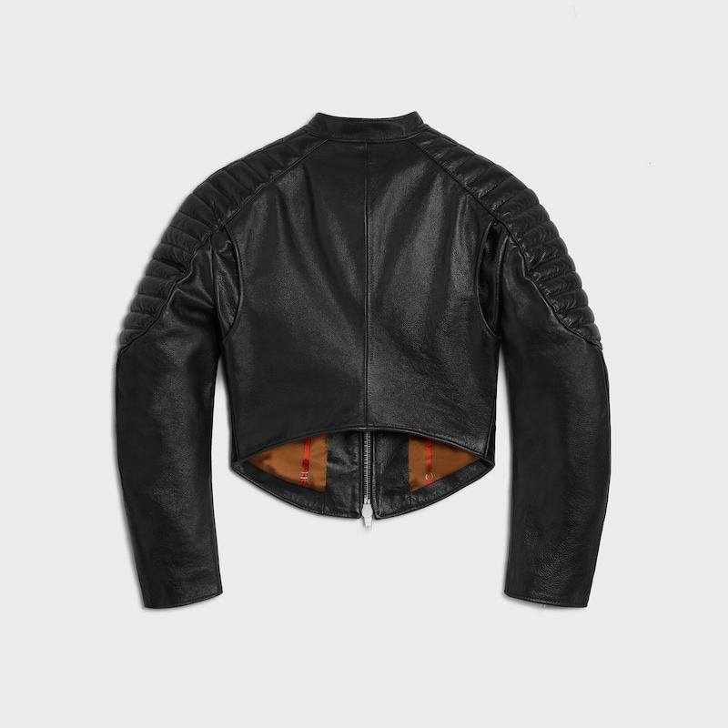 racer jacket in calfskin