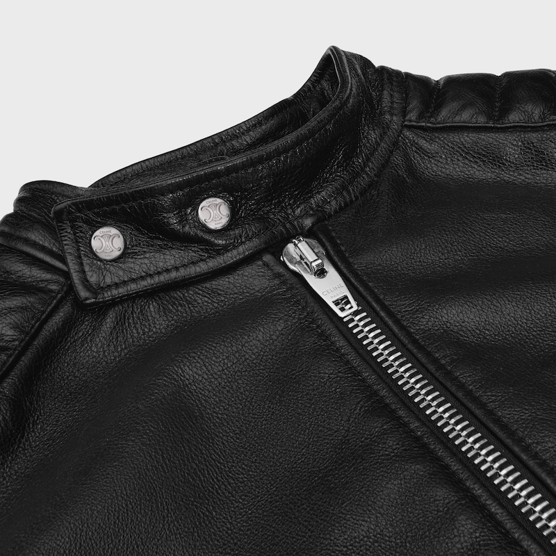 racer jacket in calfskin