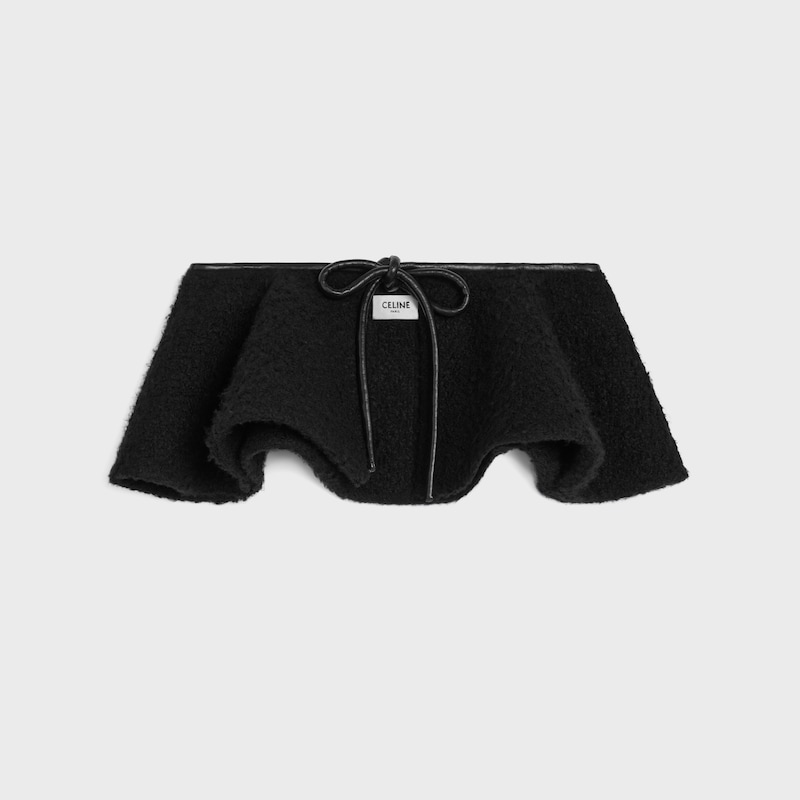 peplum in cashmere and wool natteacute