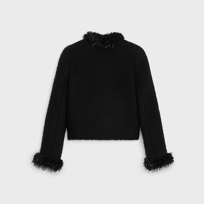 chelsea jacket in cashmere and wool natteacute