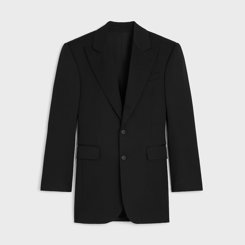 colonne jacket in diagonal wool