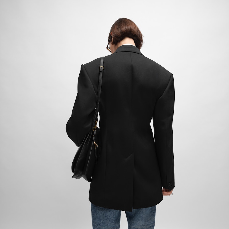 colonne jacket in diagonal wool